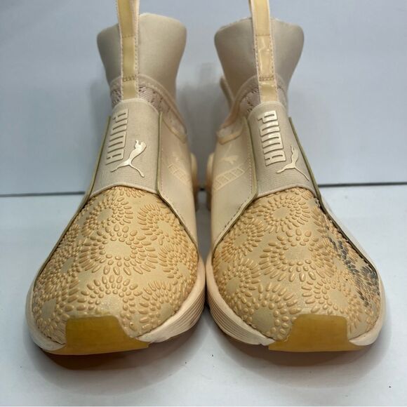 Puma Fierce KRM Beige Slip-On Stretch Athletic Shoes - Picture 5 of 10